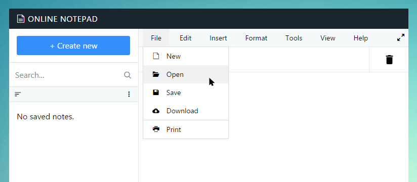 Open text file in Sinamedia